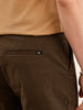 Solid Regular Fit Trouser | Brown