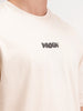 Oversized Fit Back Printed T-Shirt | Beige