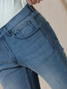 Stretchable Blue Faded Jeans