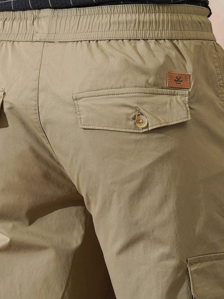 Korean Loose Fit Jogger | Olive