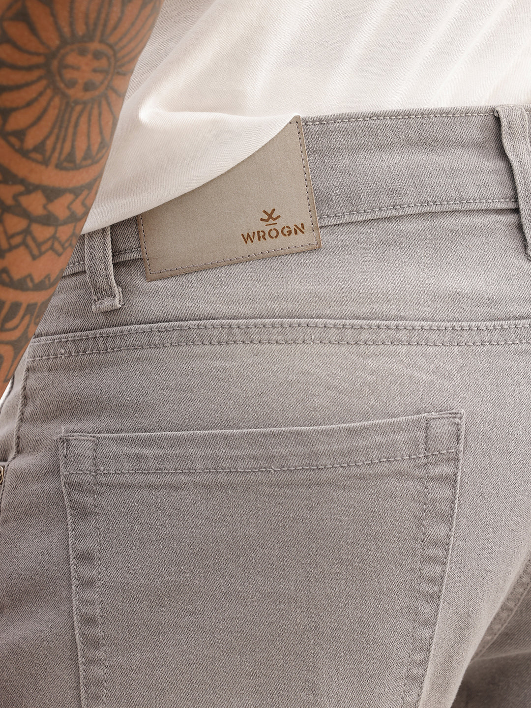 Heavy Faded Slim Fit Denim Jeans | Grey