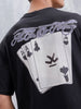 Casual Men Oversized Fit Tee With Graphic | Black