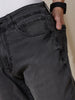 Grey Anti Fit Solid Jeans