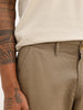 Classic Solid Straight Fit Trouser | Olive