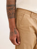 Solid Slim Fit Trousers | Khaki