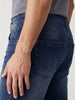 Faded Straight Fit Denim Jeans | Blue