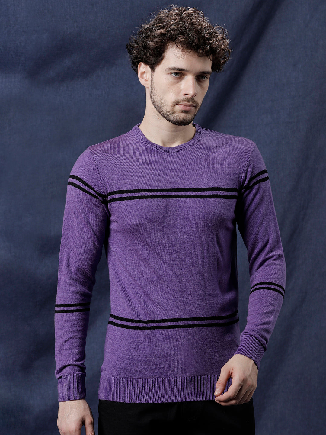 Striped Duality Pullover
