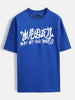 Graphic chest print T-shirt | Blue