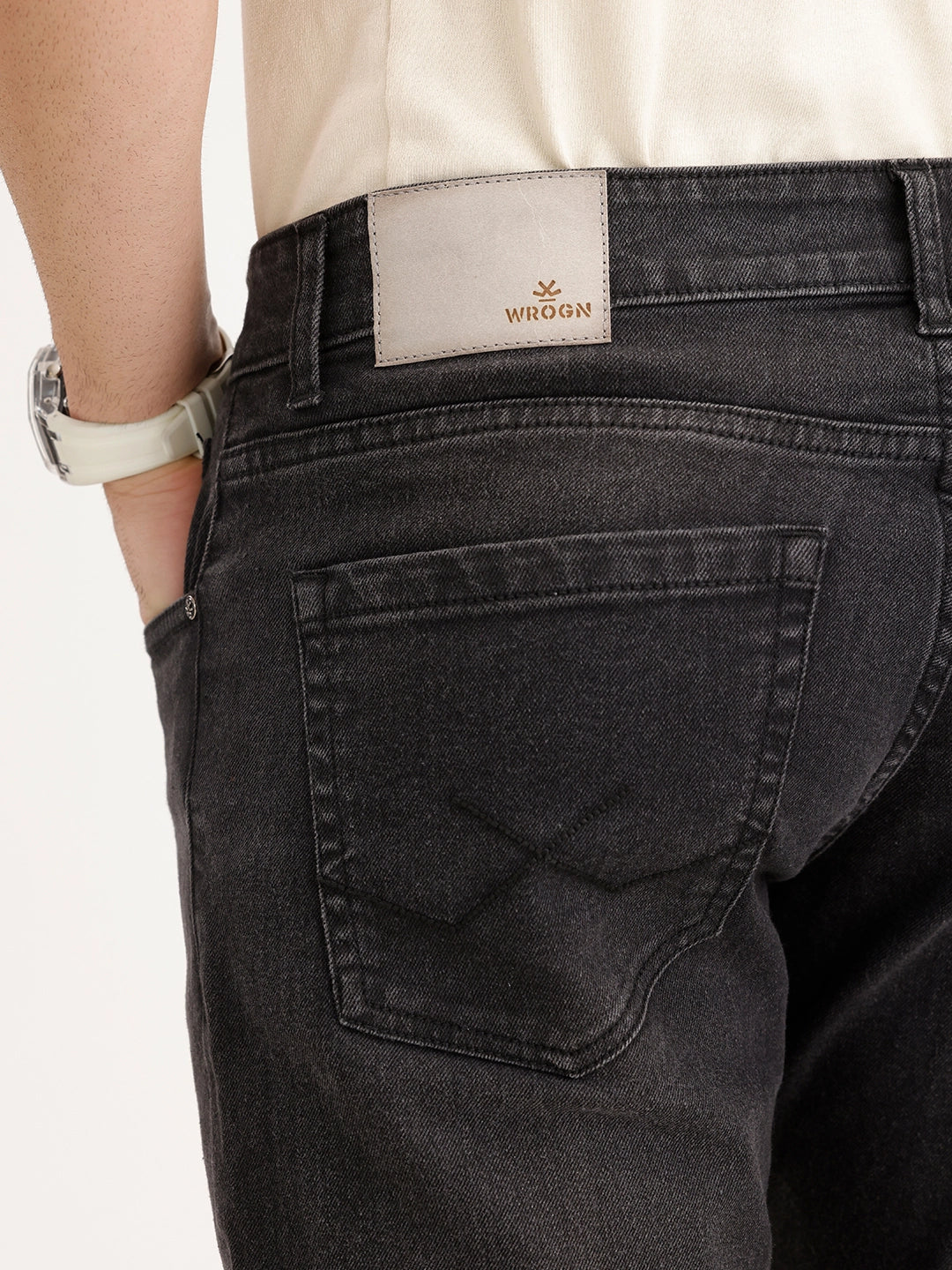 Slim Fit Denim Jeans | Dark Grey