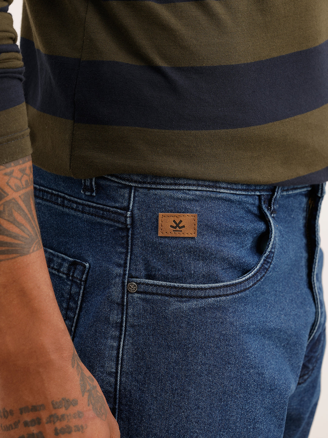 Solid Anti Fit Denim Jeans | Blue