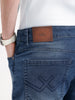 Skinny Cropped Washed Denim Jeans | Blue