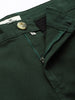 Solid Green Slim Fit Chinos Trousers