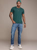 Solid Apex Blue Slim Fit Jeans