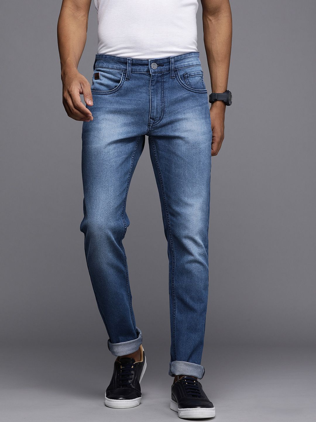 Blue Slim Fit Stretchable Jeans