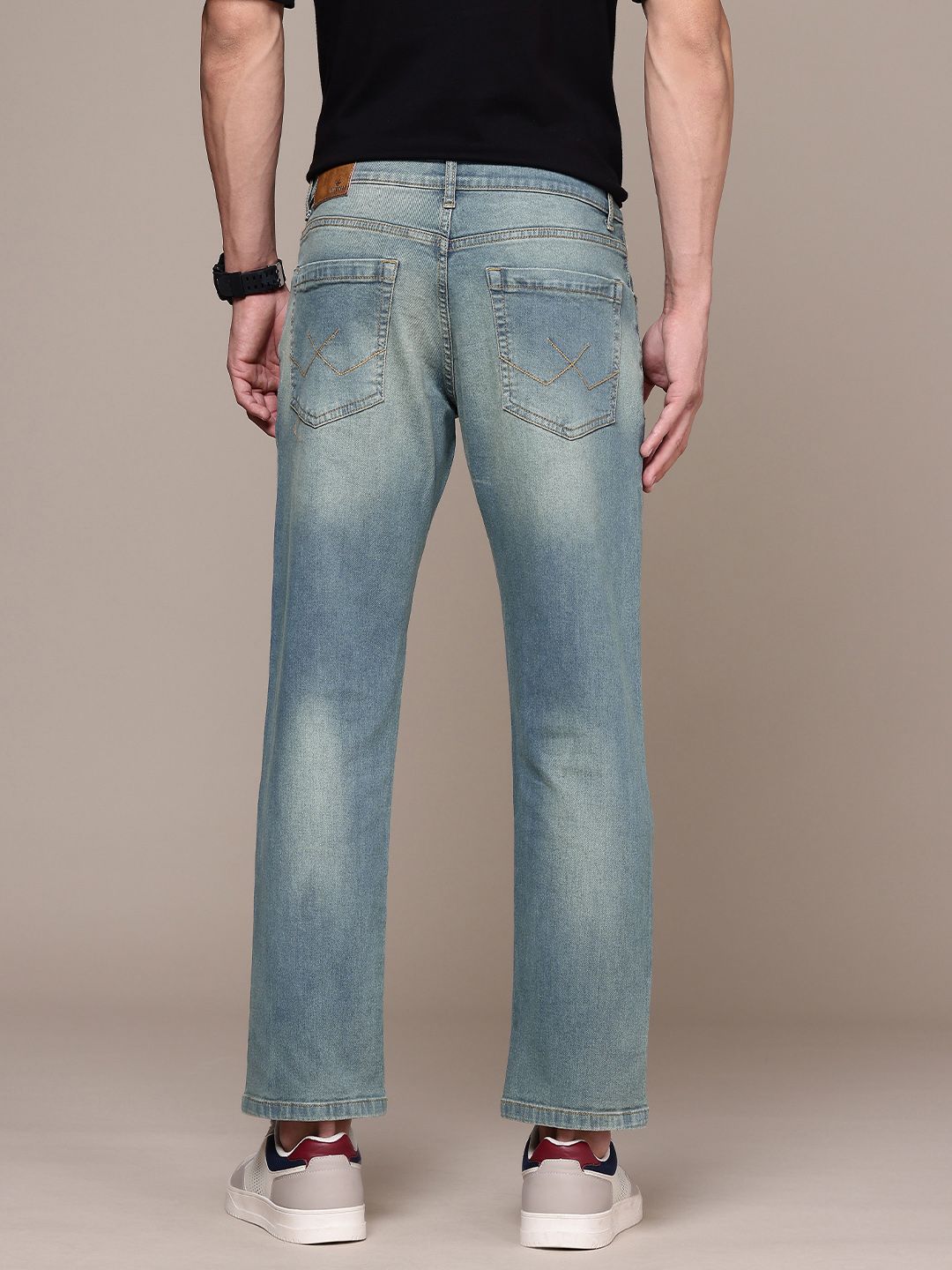 Relaxed Fit Heavy Fade Stretch Jeans