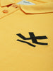 Bold Yellow Polo Collar T-Shirt