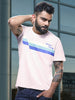 Wrogn Origin Printed Pink Casual T-Shirt