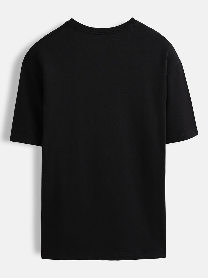 Statement warrior print T-shirt | Black