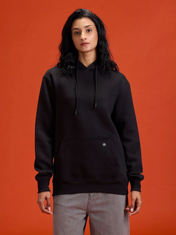 Men's Comfot Fit Graphic Print Hoodie  |  Black