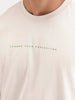 Oversized Fit Back Printed T-Shirt | Beige