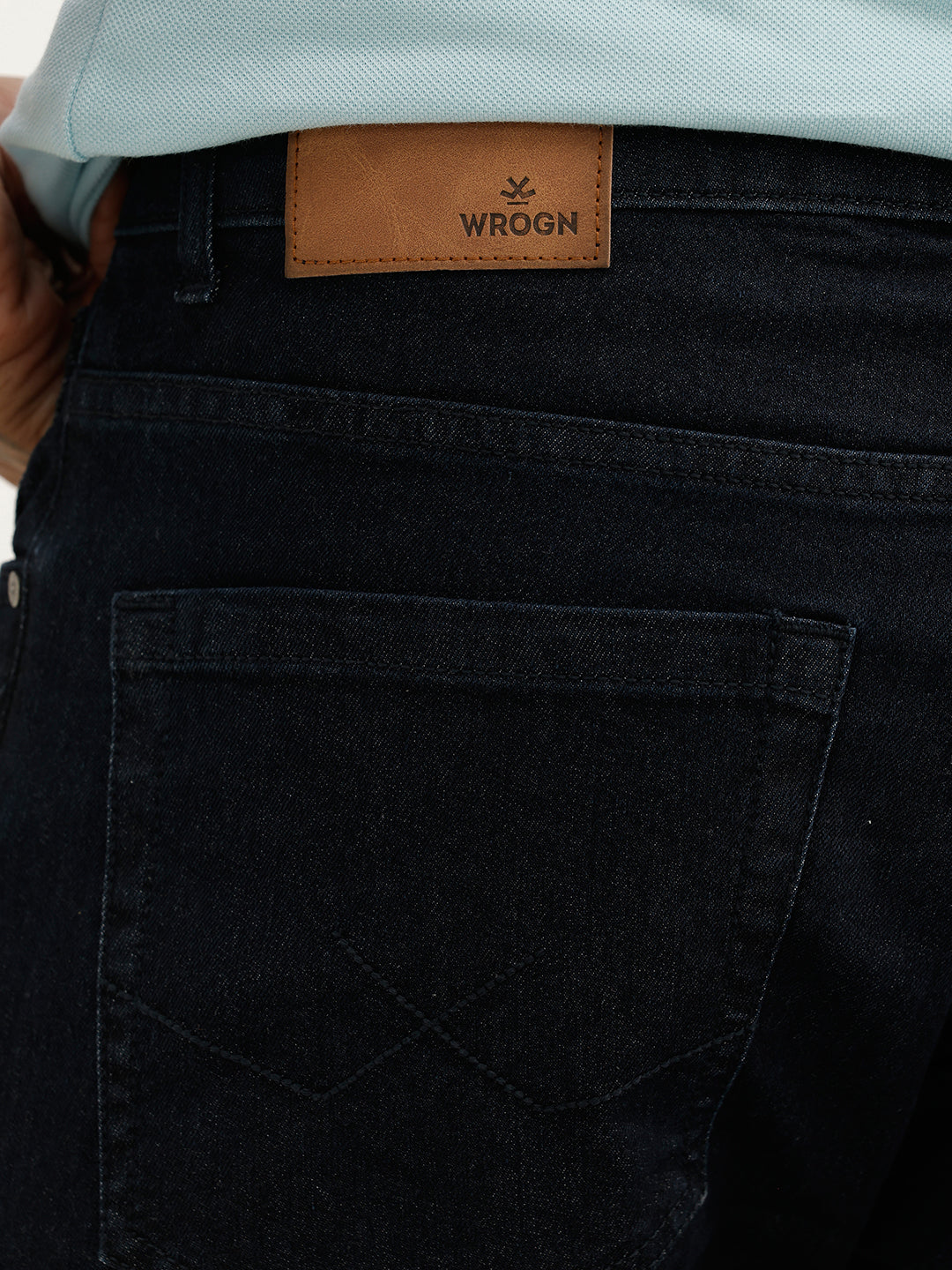 Solid Slim Fit Denim Jeans | Dark Blue