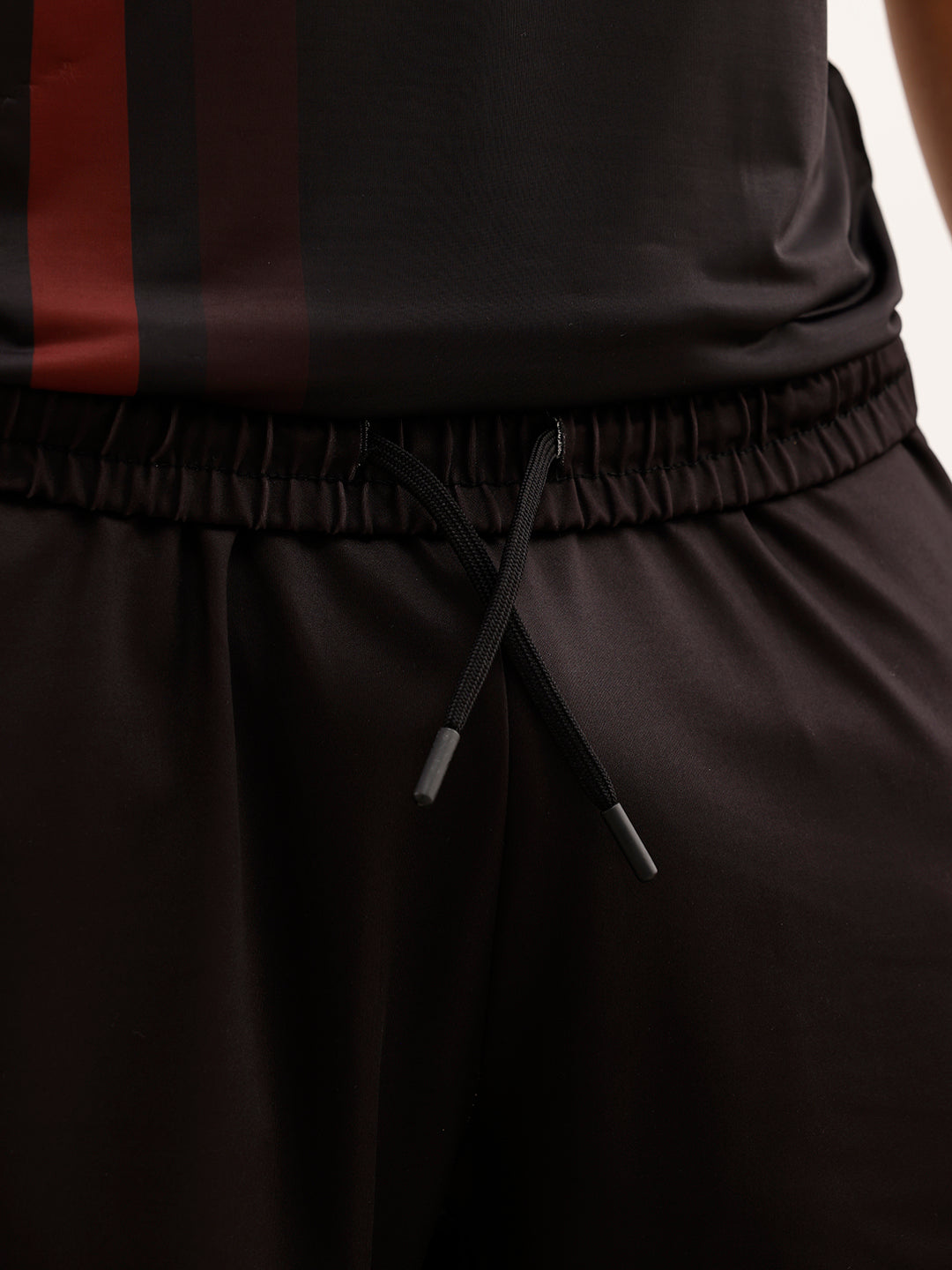 Wrogn x SRH Striped Performance Shorts | Black