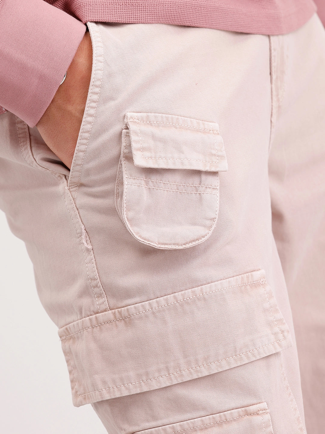 Loose Fit Cargo Trouser | Khaki