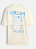 Minimal chest print T-shirt | Off white