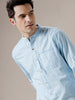 Mandarin Collar Long Sleeve Shirt