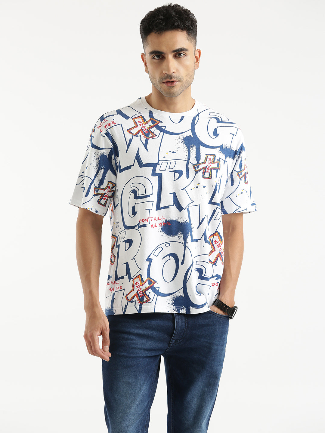 Printed Oversized Casual T-Shirt