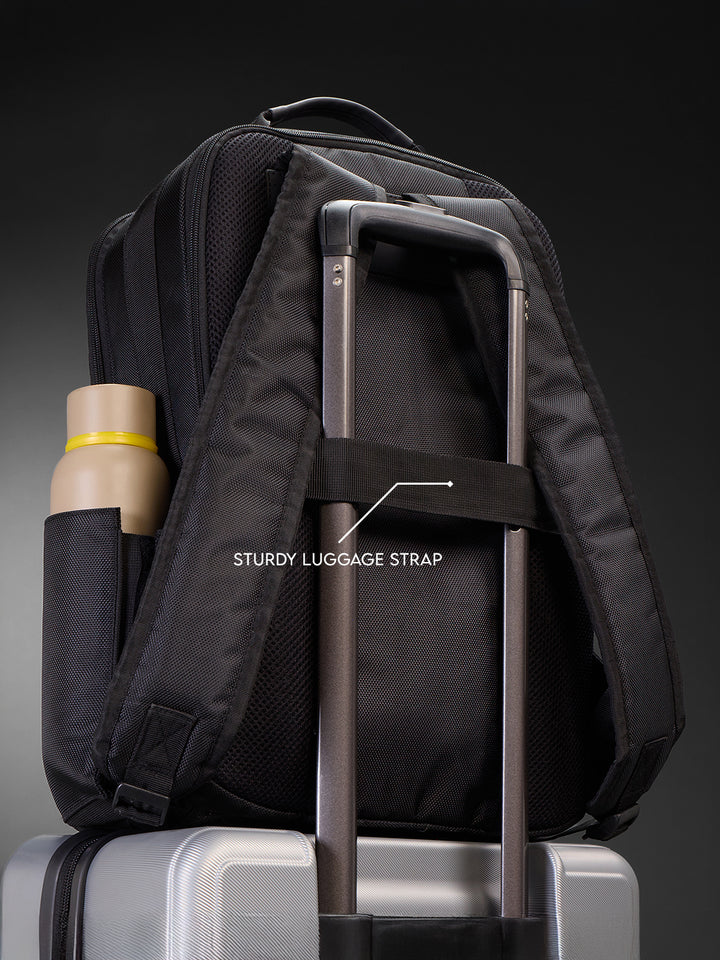 Textured Panel Backpack | Black (30L)