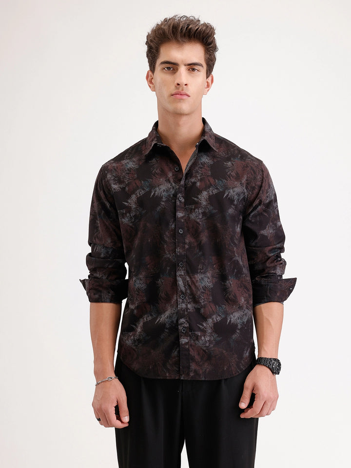 Comfort Fit Full Sleeve AOP Shirt | Multicolor