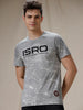 ISRO Space Printed Grey T-Shirt