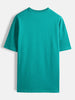 Playful chest print oversized T-shirt | Green