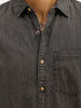 Solid Slim Fit Full Sleeve Shirt | Grey
