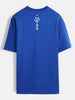 Graphic chest print T-shirt | Blue