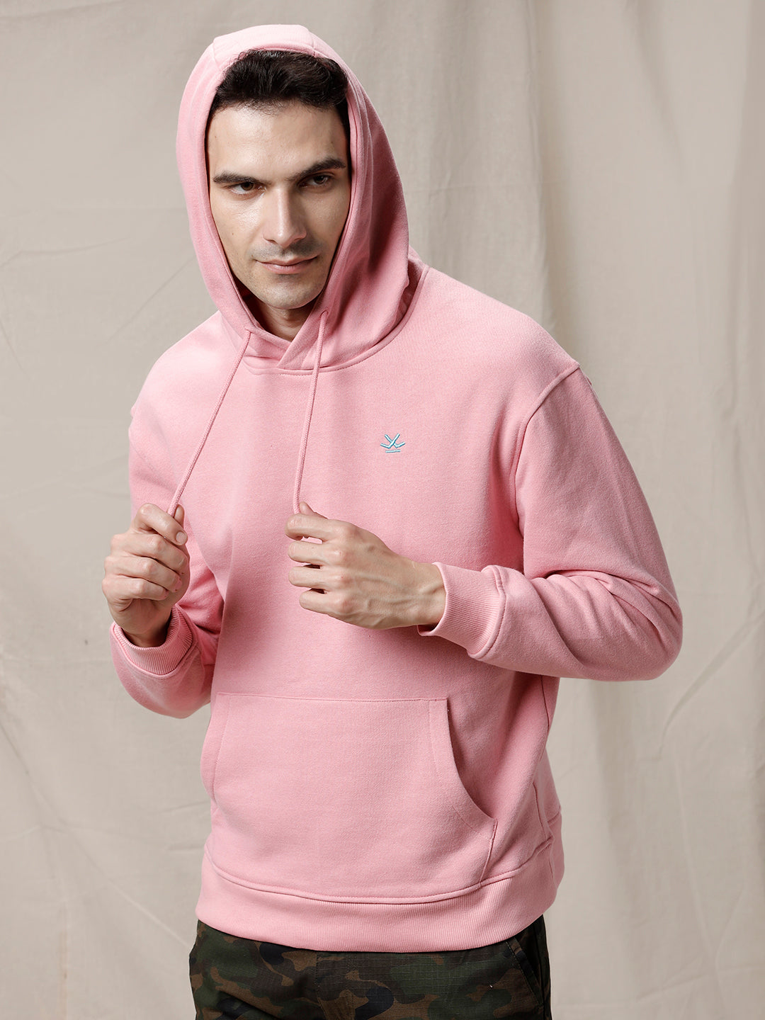 Urban Classic Solid Pink Hoodie