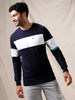 Colourblocked  Navy Sweatshirt