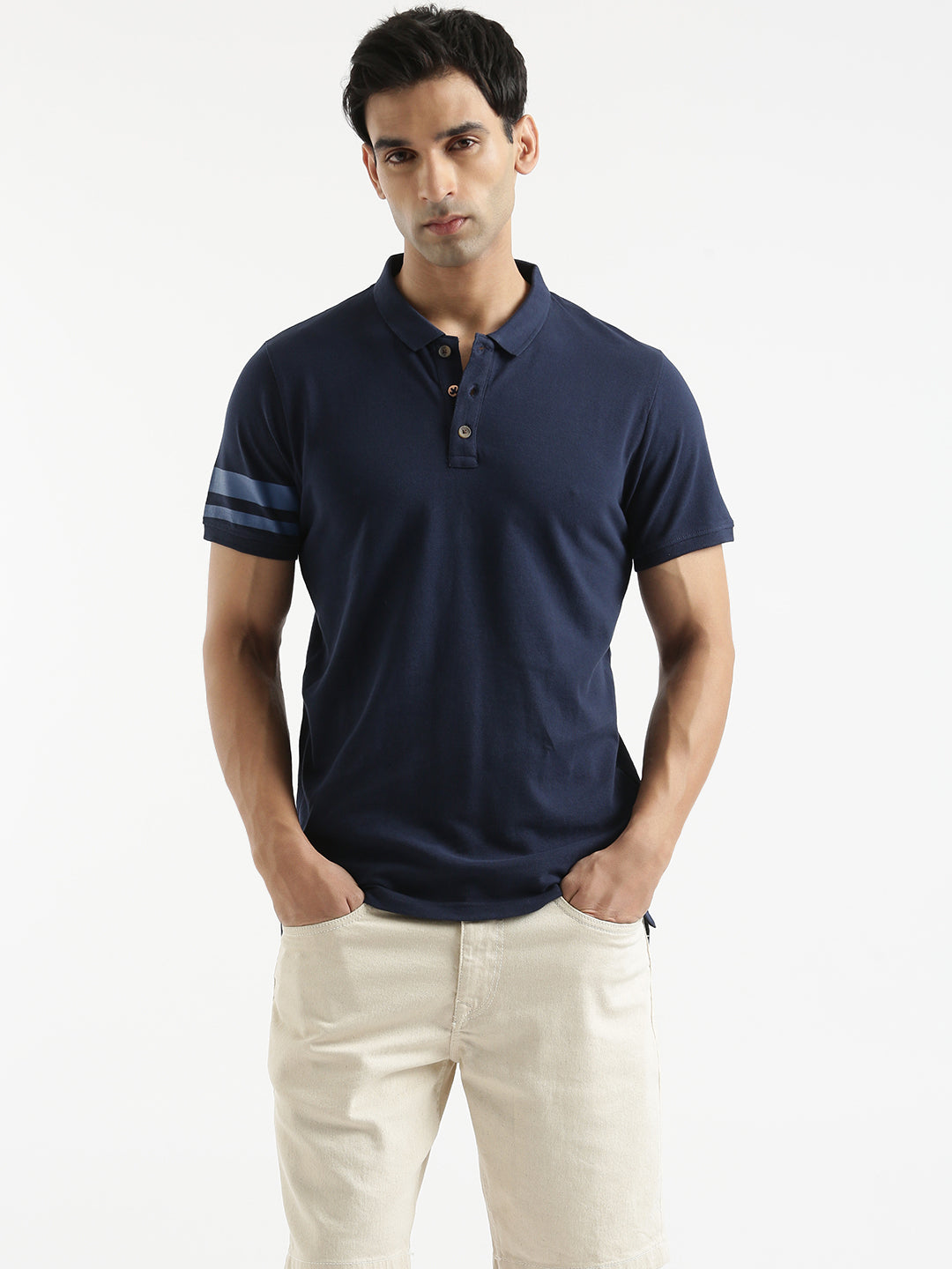 Bicep Stripes Polo T-shirt