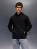 Men's Comfot Fit Graphic Print Hoodie  |  Black