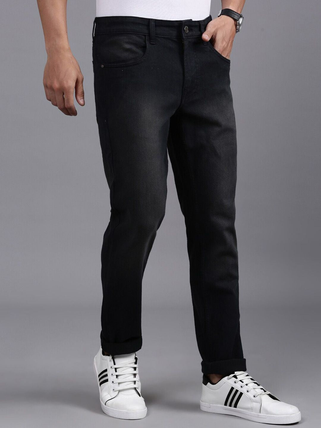 Charcoal Blend Grey Denim Jeans