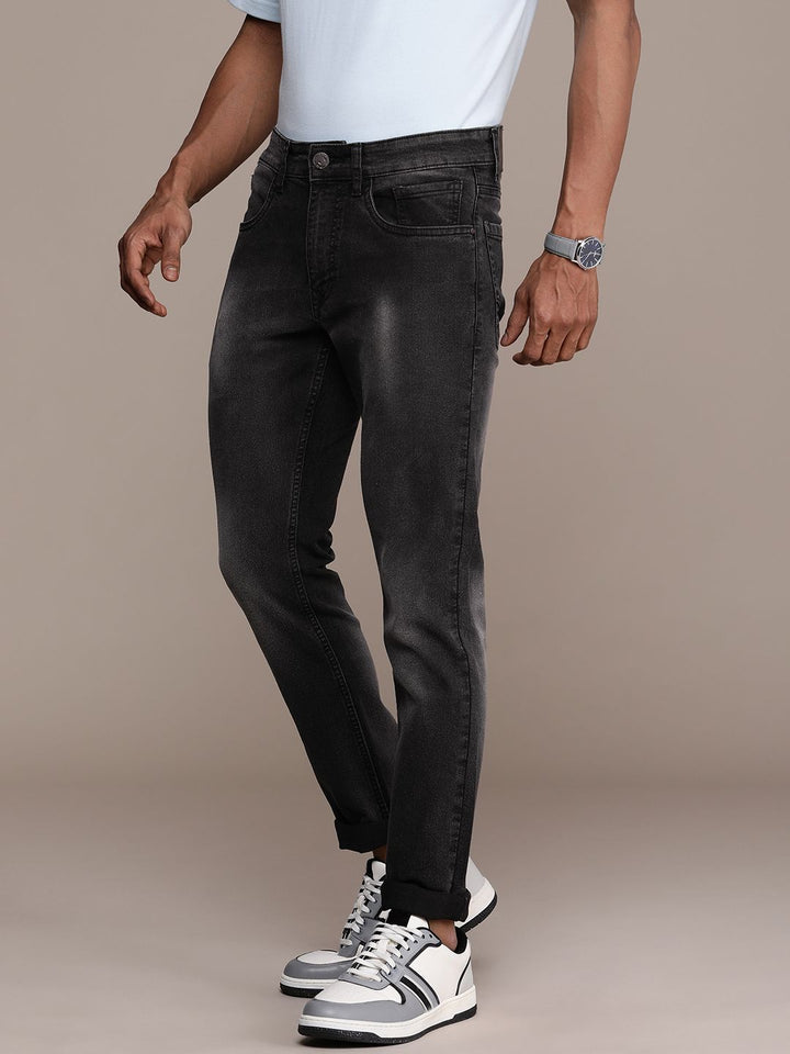 Striking Slim Fit Light Fade Stretch Jeans