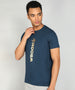 Blue Foil Print T-Shirt