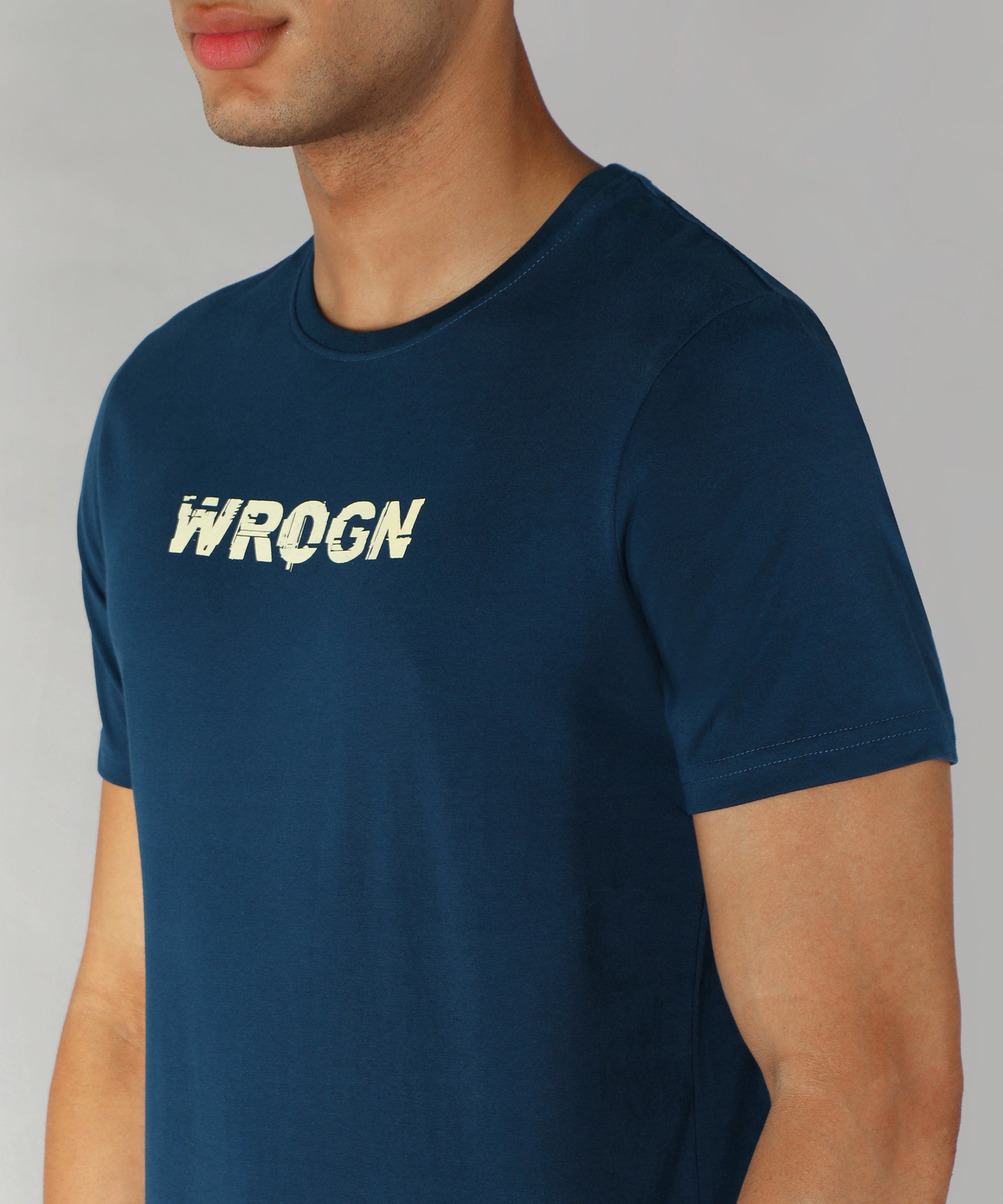 Classic Blue Crew Neck T-Shirt