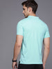 Logo Printed Turquoise Polo T-Shirt