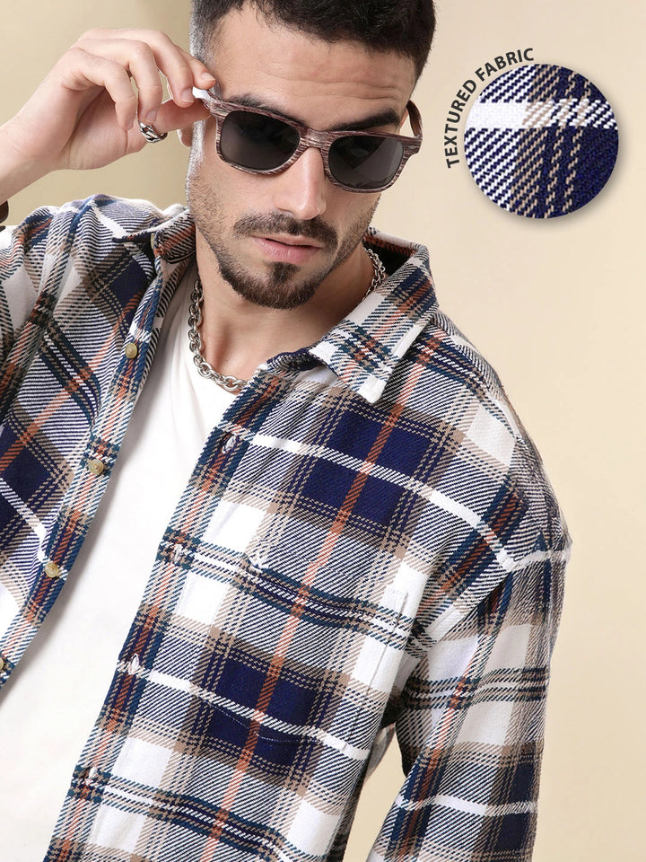 Ice Blue Classic Checked Shirt