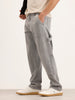 Casual Grey Carpenter Fit Trousers | Mid Grey