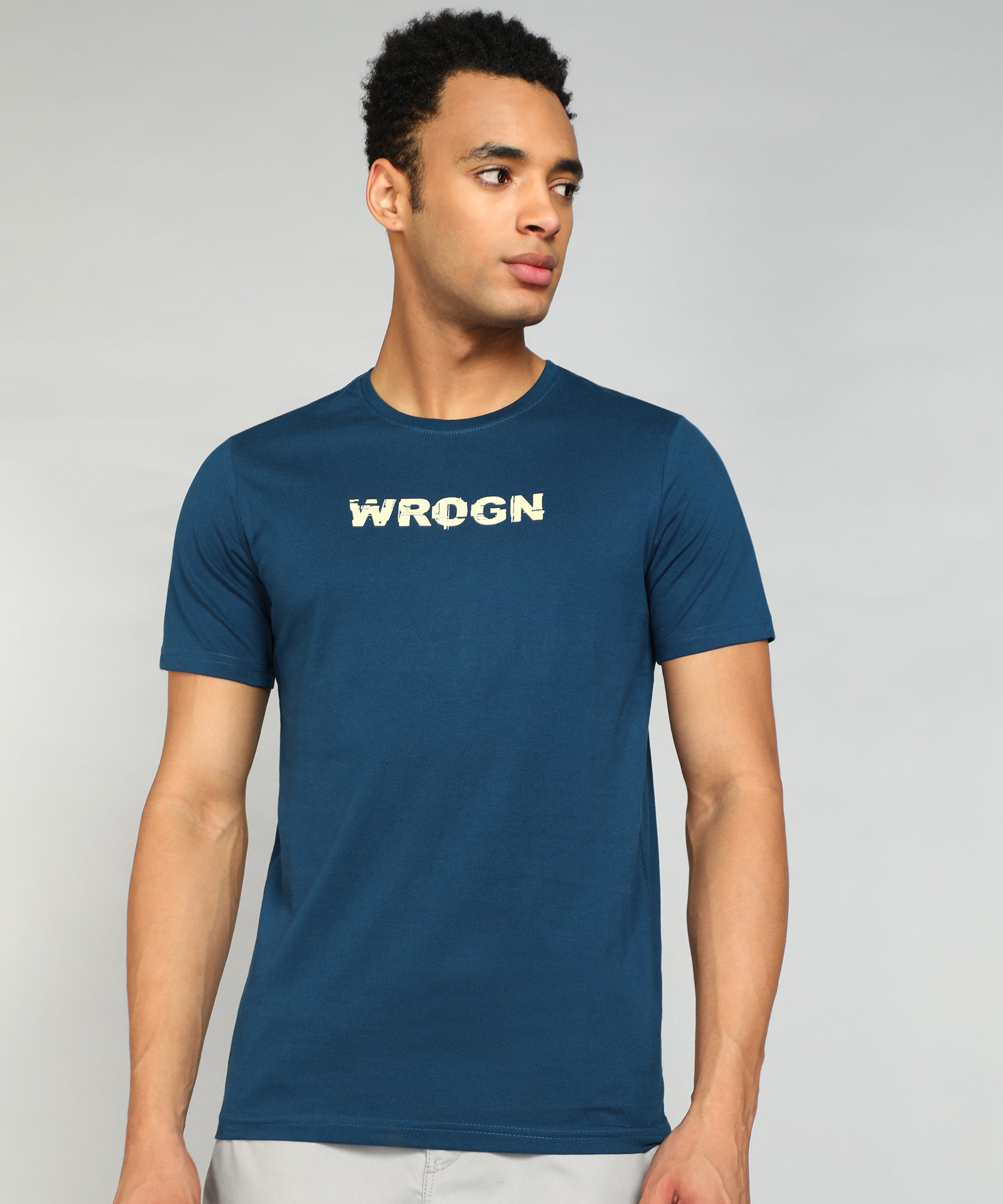 Classic Blue Crew Neck T-Shirt