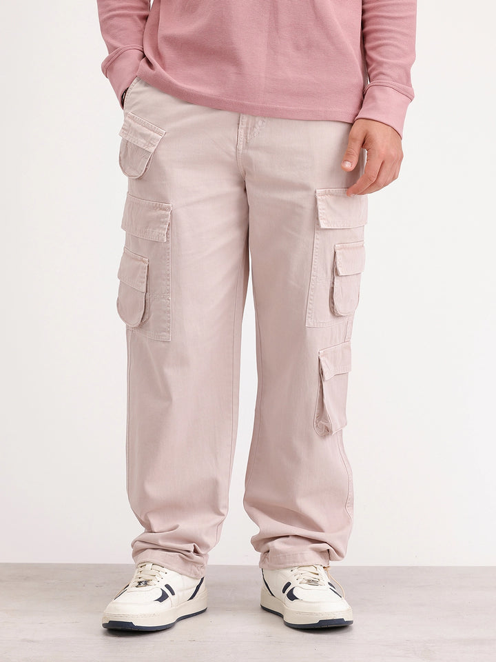 Loose Fit Cargo Trouser | Khaki