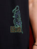 Samurai multi-print oversized T-shirt | Black